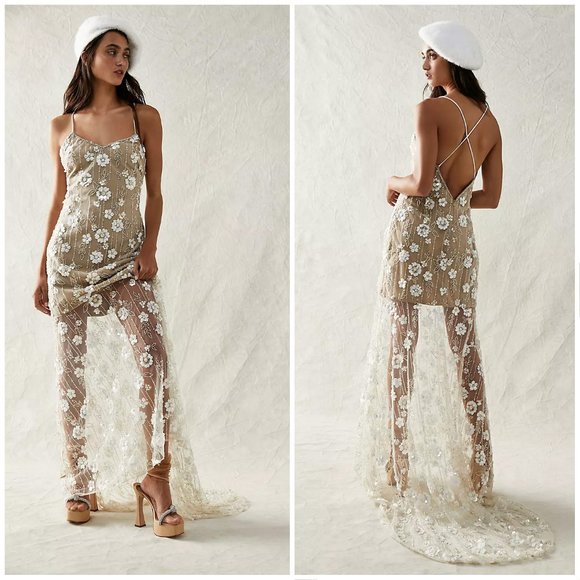🌹WEDDING SALE🌹 Free People NWT Elliatt Retusa Gown - Picture 2 of 6